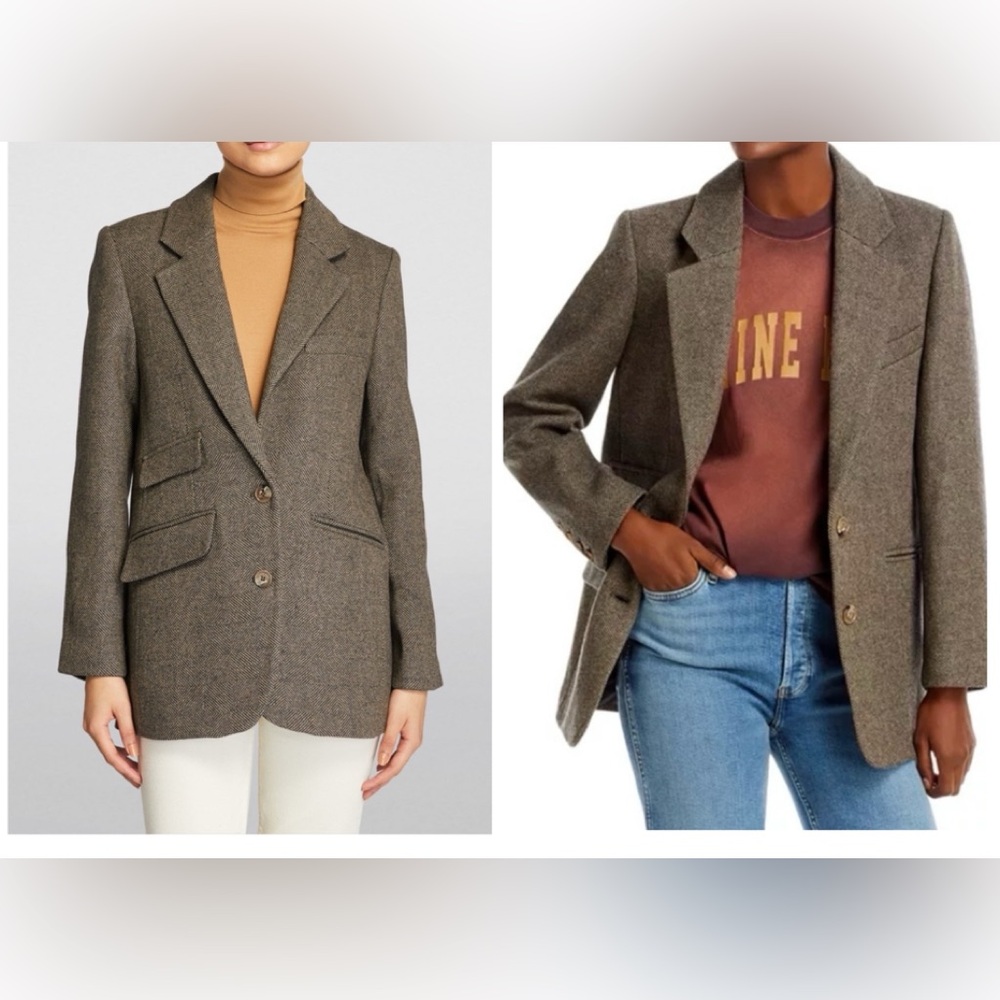 Anine Bing Raquel’s Blazer in Herringbone
